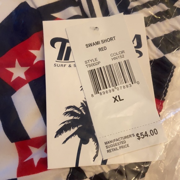 NEW! TRUNKS “SWAMI” XL Swim Short Trunks Patriotic - Picture 2 of 4